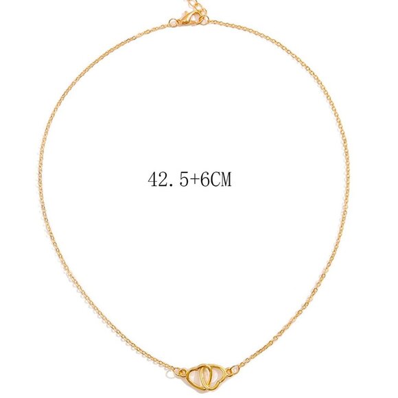 Charm pendant Necklace, Heart Charm Necklace, Dainty chain necklace - Picture 5 of 8